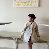 [Exclusive] Mes Kids Des Fleurs - Lace Collar Coat