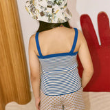 Misha And Puff -  Cami Tank Blue Ribbon Stripe