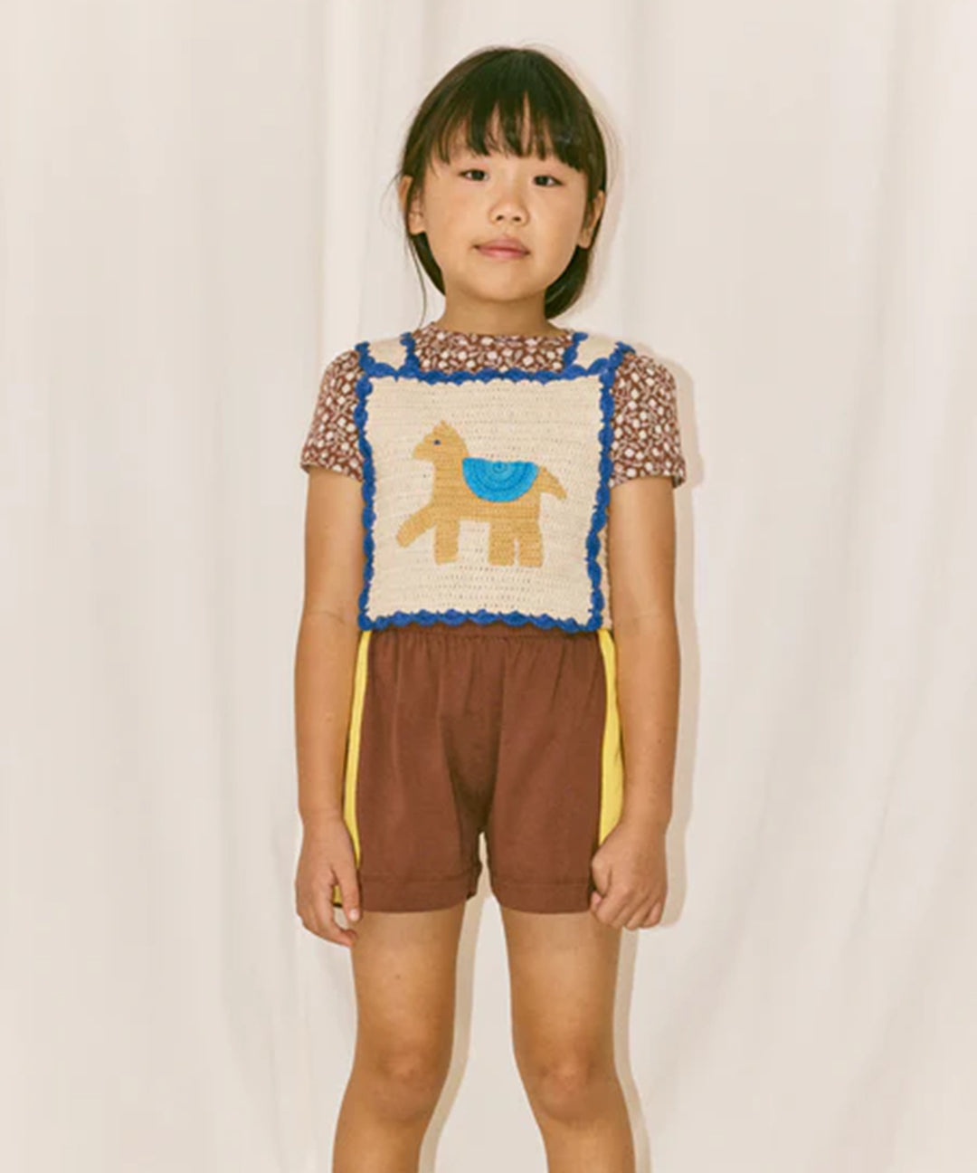 Misha And Puff -  Crochet Horse Top Marzipan