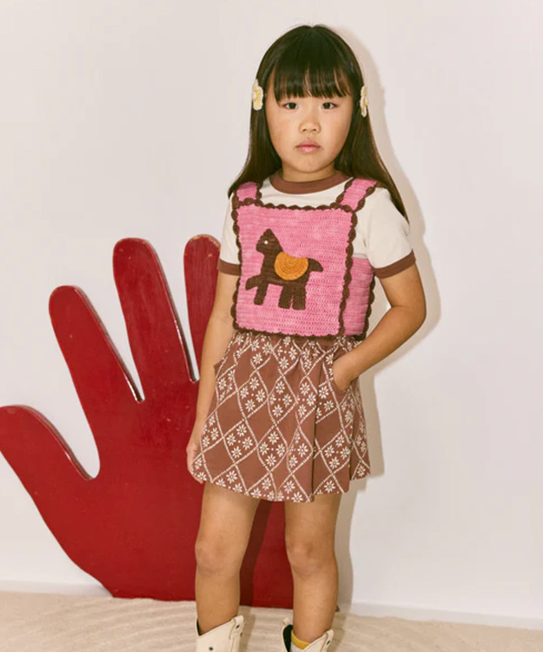 Misha And Puff -  Crochet Horse Top Azalea