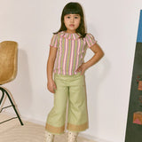 Misha And Puff -  Balloon Sleeve Paloma Tee Aura Vaquero Stripe
