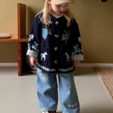 Sissel Mini - Maggie Mini Jacket Navy Horses