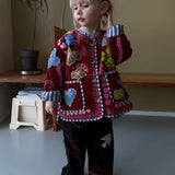 Sissel Mini - Maggie Mini Jacket Velvet Burgundy