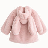 [Pre-Order] Mes Kids Des Fleurs - Bunny Ear Hooded Coat Pink
