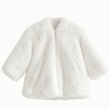 Mes Kids Des Fleurs - Bunny Ear Hooded Coat White
