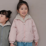 Mes Kids Des Fleurs - Down Jacket Pink