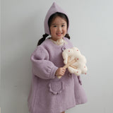Mes Kids Des Fleurs - Lantern Sleeve Coat Lavender