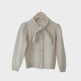Mes Kids Des Fluers :: Bow Neck Sweater Ivory