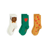 Mini Rodini :: Bear 3-Pack Socks Multi