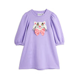Mini Rodini :: Cat With Bowtie Chenille Sweatdress Purple