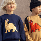 Mini Rodini :: Dino Application Sweatshirt Blue