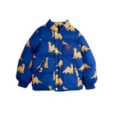 Mini Rodini :: Dinos Aop Hooded Puffer Blue