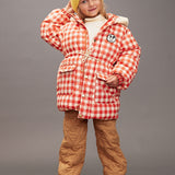 Mini Rodini :: Ritzratz Patch Gingham Aop Heavy Puffer Red