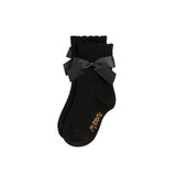 Mini Rodini :: Satin Bow 1-Pack Socks Black