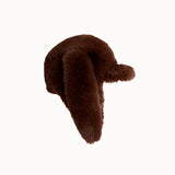 Mini Rodini - Rabbit Ear Faux Fur Cap Brown