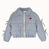 Mipounet - Alessia Bomber Jacket Ecru/Blue