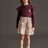 Mipounet - Charlotte Flammé T-Shirt Aubergine