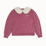 Mipounet - Margot Velvet Sweatshirt Blush Rose