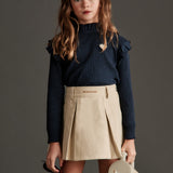 Mipounet - Nina Pleated Skirt Beige