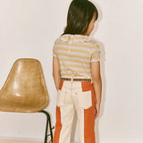 Misha And Puff -  Balloon Sleeve Paloma Tee Aura Vaquero Stripe
