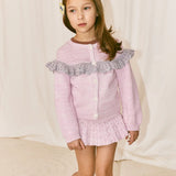 Misha And Puff -  Eyelet Popcorn Skating Skirt Aura