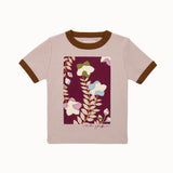 Misha And Puff - Kikyo Flower Ringer Tee Turtledove