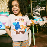 Misha And Puff -  Pasture Applique Tee Aura