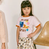 Misha And Puff -  Pasture Applique Tee Aura