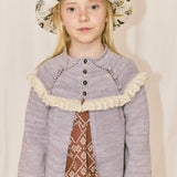 Misha And Puff -  Ruffle Cardigan Mist