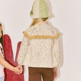 Misha And Puff -  Ruffle Cardigan Seashore Confetti