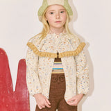 Misha And Puff -  Ruffle Cardigan Seashore Confetti
