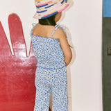 Misha And Puff -  Ruffle Pedal Pusher Blue Ribbon Lisse Fields