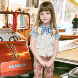 Misha And Puff -  Scout Tee Blue Ribbon Lisse Fields