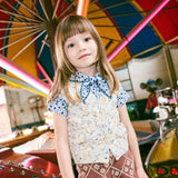 Misha And Puff -  Scout Tee Blue Ribbon Lisse Fields