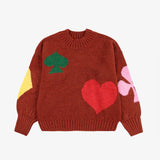 [Pre-Order]  Bobo Choses :: Bobo Joker Jacquard Turtle Neck Jumper Burgundy