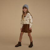 Rylee & Cru :: Boxy Crop Cardigan Flowers Natural