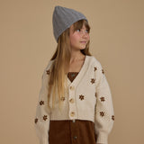 Rylee & Cru :: Boxy Crop Cardigan Flowers Natural