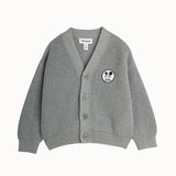 [Pre-Order] Ritzratz Patch Knitted Cardigan Grey