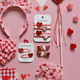 Rockahula - Love Heart Claw Clip 4 Pack