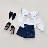 The Animals Observatory - Olingo Denim Kid Skort Blue
