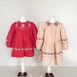 Emile Et Ida - Robe Brodee Griotte