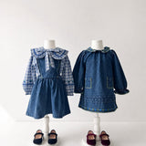 Emile Et Ida - Robe Denim Brodee Denim