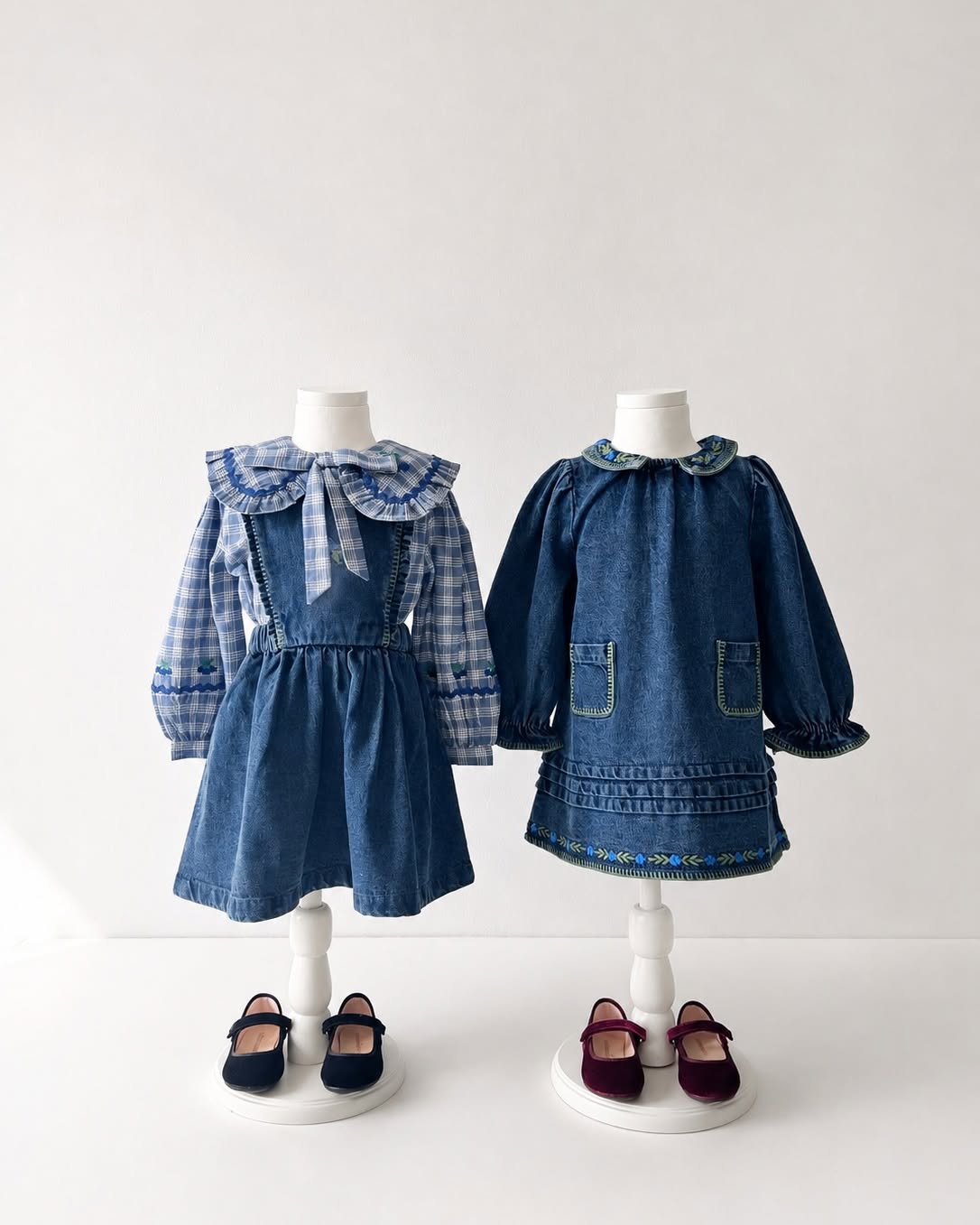 Emile Et Ida Blouse Grand Col Carreau - kids blouse lifestyle photo