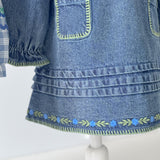 Emile Et Ida - Robe Denim Brodee Denim