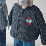 Konges Sløjd Juno Printed Dot Bomber Jacket - kids jacket styled