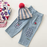 Emile Et Ida - Pantalon Denim Genouillere Bleu Delave