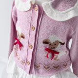 Bebe Organic - Laurel Cardigan Lambs Jaquard Knit