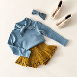Misha And Puff - Jumbo Goldie Bow Slate
