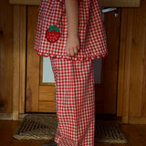Sissel Mini - Saxo Mini Pants Red Check