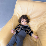 Twin Collective -  Frankie Flare Dark Grey Terry